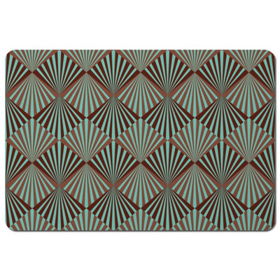 B&Q -  Green Geometric Rays (Placemat) / Default Title