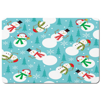 Andrew Lee Snowman Seamless Pattern Design (Placemat) / Default Title from B&Q