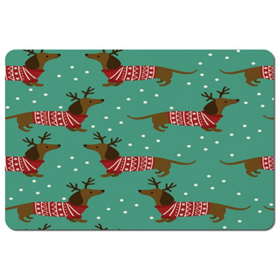 B&Q -  Dutchshunds In Christmas (Placemat) / Default Title