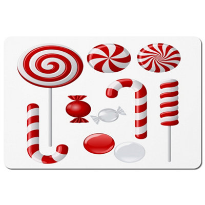 Andrew Lee Different Red And White Candies (Placemat) / Default Title from B&Q