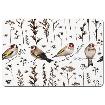 Andrew Lee Goldfinches And Autumn Dry Plants (Placemat) / Default Title from B&Q