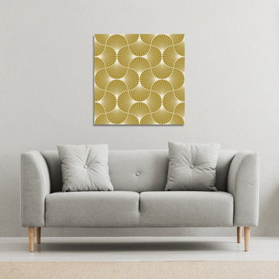 Andrew Lee Geometric Shells (Canvas Print) / 101 X 101 X 4Cm from B&Q