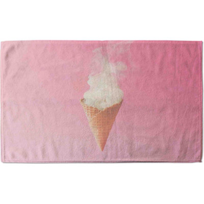 Andrew Lee Cream Smoking Ice Cone (Bath Towel) / Default Title