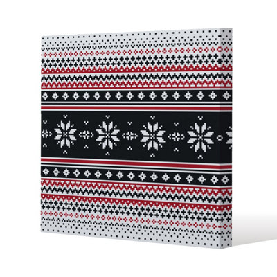 Andrew Lee Abstract Christmas (Canvas) / 101 X 101 X 4Cm from B&Q
