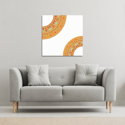 Andrew Lee Egyptian Hieroglyphs (Canvas Print) / 101 X 101 X 4Cm from B&Q