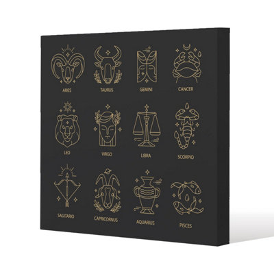 Andrew Lee Zodiac Sign Set (Canvas) / 101 X 101 X 4Cm from B&Q