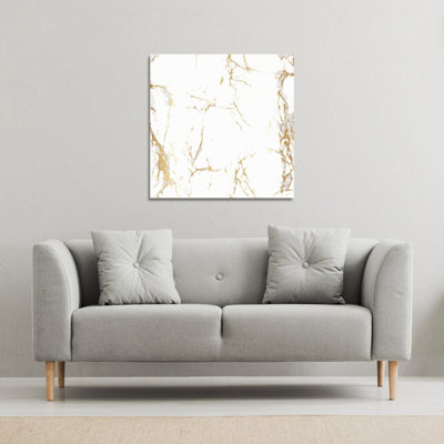 Andrew Lee Golden Marble (Canvas Print) / 101 X 101 X 4Cm from B&Q