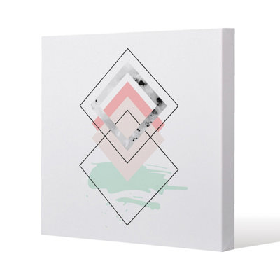 Andrew Lee Geometric Overlays (Canvas Print) / 101 X 101 X 4Cm from B&Q