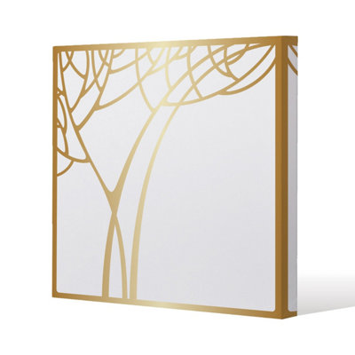 Andrew Lee Golden Tree (Canvas Print) / 101 X 101 X 4Cm from B&Q