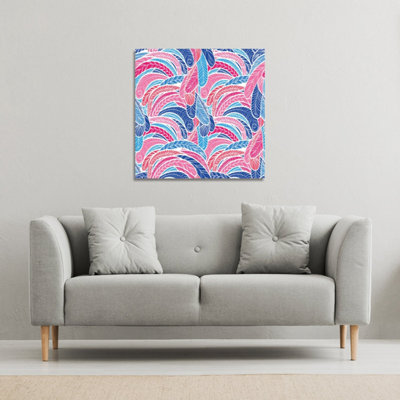 Andrew Lee Boho Pink (Canvas Print) / 101 X 101 X 4Cm from B&Q