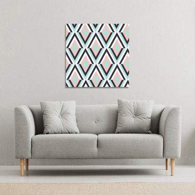 Andrew Lee Geometric Pattern (Canvas Print) / 101 X 101 X 4Cm from B&Q