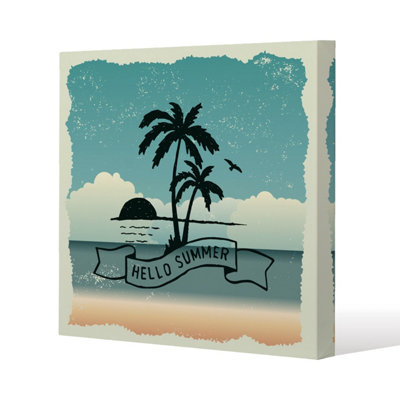 Andrew Lee Hello Summer (Canvas Print) / 101 X 101 X 4Cm from B&Q