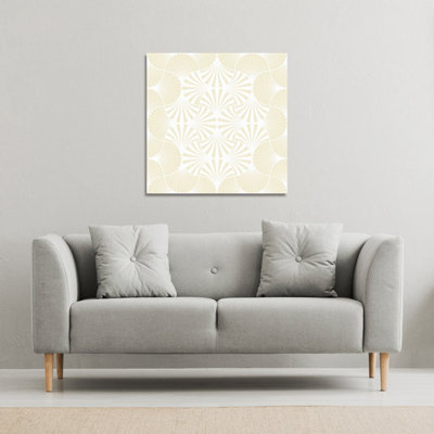 Andrew Lee Golden Star Ornament (Canvas Print) / 101 X 101 X 4Cm from B&Q