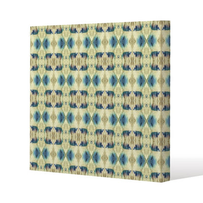 Andrew Lee Psychedelic Geometric Pattern (Canvas Print) / 101 X 101 X 4Cm from B&Q