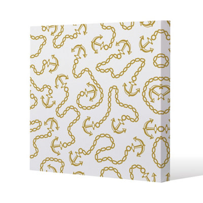 Andrew Lee Anchor & Chains (Canvas Print) / 101 X 101 X 4Cm from B&Q