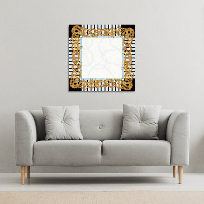 Andrew Lee Golden Chains (Canvas Print) / 101 X 101 X 4Cm from B&Q