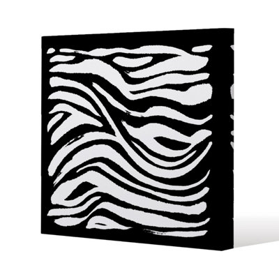 Andrew Lee Zebra Print (Canvas Print) / 101 X 101 X 4Cm from B&Q