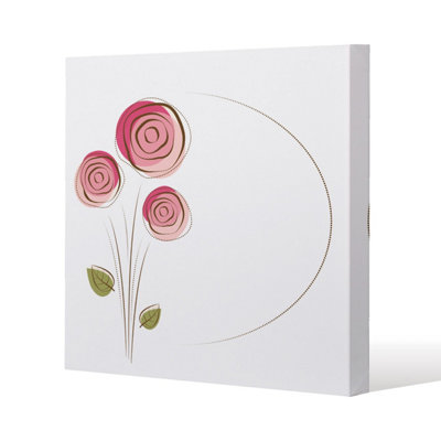 Andrew Lee Rose Drawing (Canvas Print) / 101 X 101 X 4Cm from B&Q