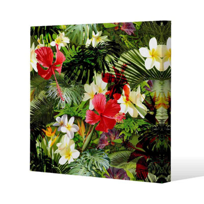 Andrew Lee Tropical Foliage (Canvas Print) / 101 X 101 X 4Cm from B&Q