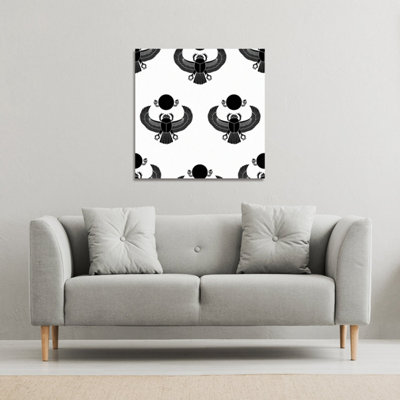 Andrew Lee Scarab Silhouette (Canvas Print) / 101 X 101 X 4Cm from B&Q