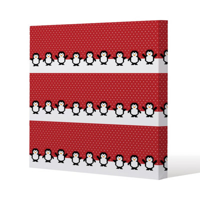 Andrew Lee Penguins (Canvas) / 101 X 101 X 4Cm from B&Q