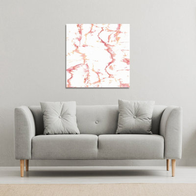 Andrew Lee Pink Marble (Canvas Print) / 101 X 101 X 4Cm from B&Q