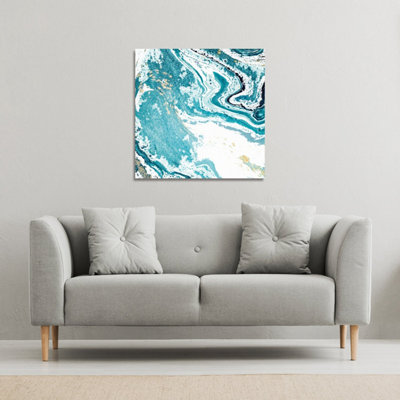 Andrew Lee Blue Marble (Canvas Print) / 101 X 101 X 4Cm from B&Q