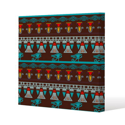 Andrew Lee Ethnic Silhouettes (Canvas Print) / 101 X 101 X 4Cm from B&Q