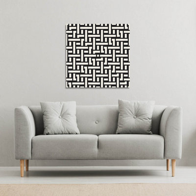 Andrew Lee Woven Pattern (Canvas Print) / 101 X 101 X 4Cm from B&Q