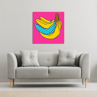 Andrew Lee Pop Art Banana (Canvas Print) / 101 X 101 X 4Cm from B&Q