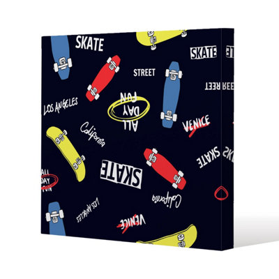 Andrew Lee Skate (Canvas Print) / 101 X 101 X 4Cm from B&Q
