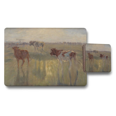 B&Q -  Horses In A Field Placemats And Coaster Set Artwork