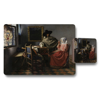 B&Q -  Classic Interior Scene Placemats And Coasters Set Artwork