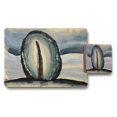 Benjamin Tate Design Desert Cactus Placemat And Coaster Set With Abstract Artwork from B&Q