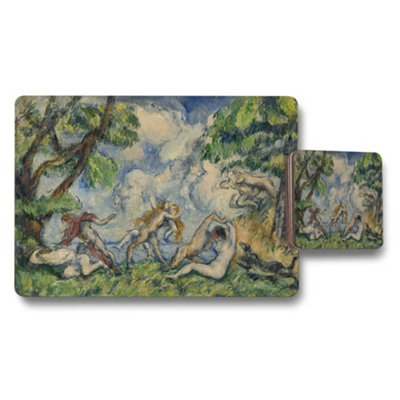 B&Q -  Impressionist Nude Figures In Park Placemat And Coaster Set