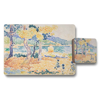 B&Q -  Impressionist Landscape Placemat And Coaster Set Artwork