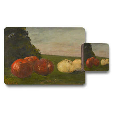 B&Q -  Autumn Pumpkin Still Life Placemats And Coasters Set
