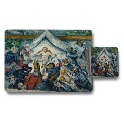 Benjamin Tate Design Impressionist Art Placemat And Coaster Set With Nude Figure Scene from B&Q