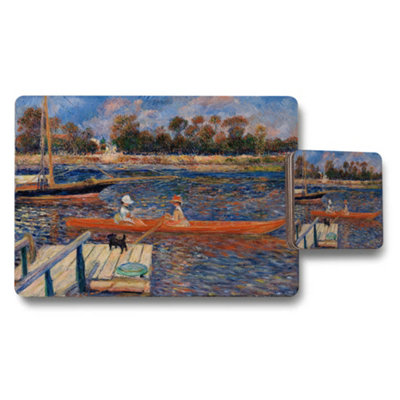 B&Q -  Impressionist River Scene Placemats And Coasters Set