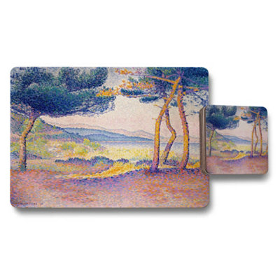 Benjamin Tate Design Impressionist Landscape Placemats And Coasters Set from B&Q