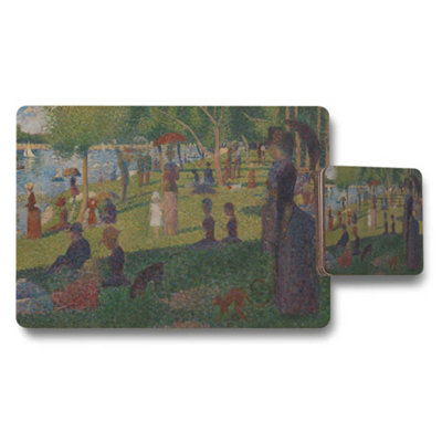 B&Q -  Placemat And Coaster Set With Impressionist Park Scene