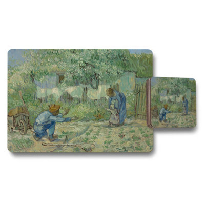 B&Q -  Impressionist Garden Scene Placemat And Coaster Set