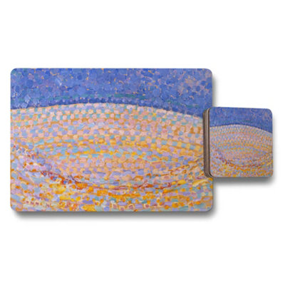 Benjamin Tate Design Impressionist Art Placemats And Coaster Set Abstract Scene from B&Q