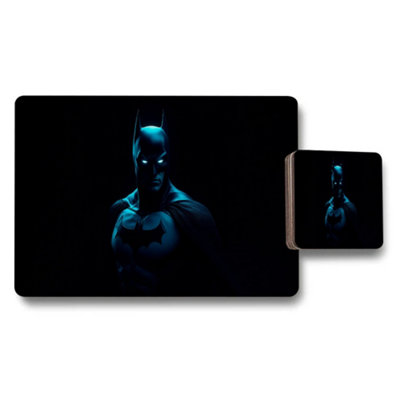 Benjamin Tate Design Batman Placemats And Coaster Set Night Dark Hero Tableware from B&Q