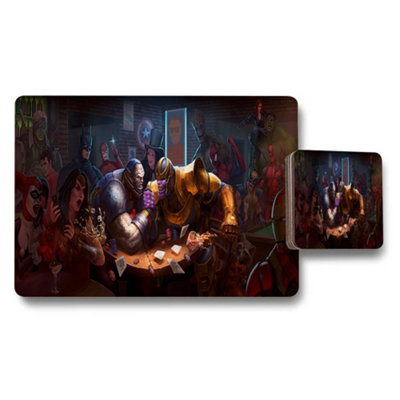 B&Q -  Epic Fantasy Battle Placemats And Coaster Set For Dining Tables
