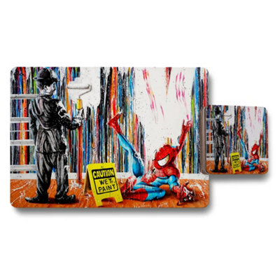 B&Q -  Spider Man Placemats And Coasters Set With Wet Paint Artwork