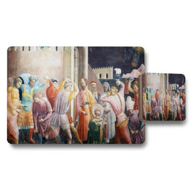 B&Q -  Medieval Art Placemats And Coaster Set For Dining Table