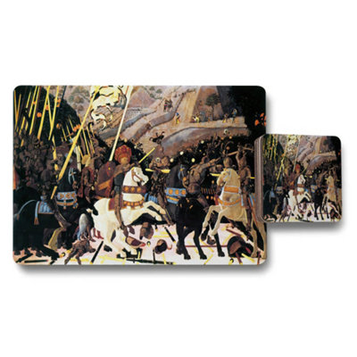 B&Q -  Historic Battle Scene Placemat And Coaster Set Artwork