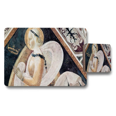 B&Q -  Angel Artwork Placemat And Coaster Set For Dining Table Decor