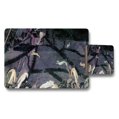 Benjamin Tate Design Placemat And Coaster Set Featuring Dark Fantasy Artwork from B&Q